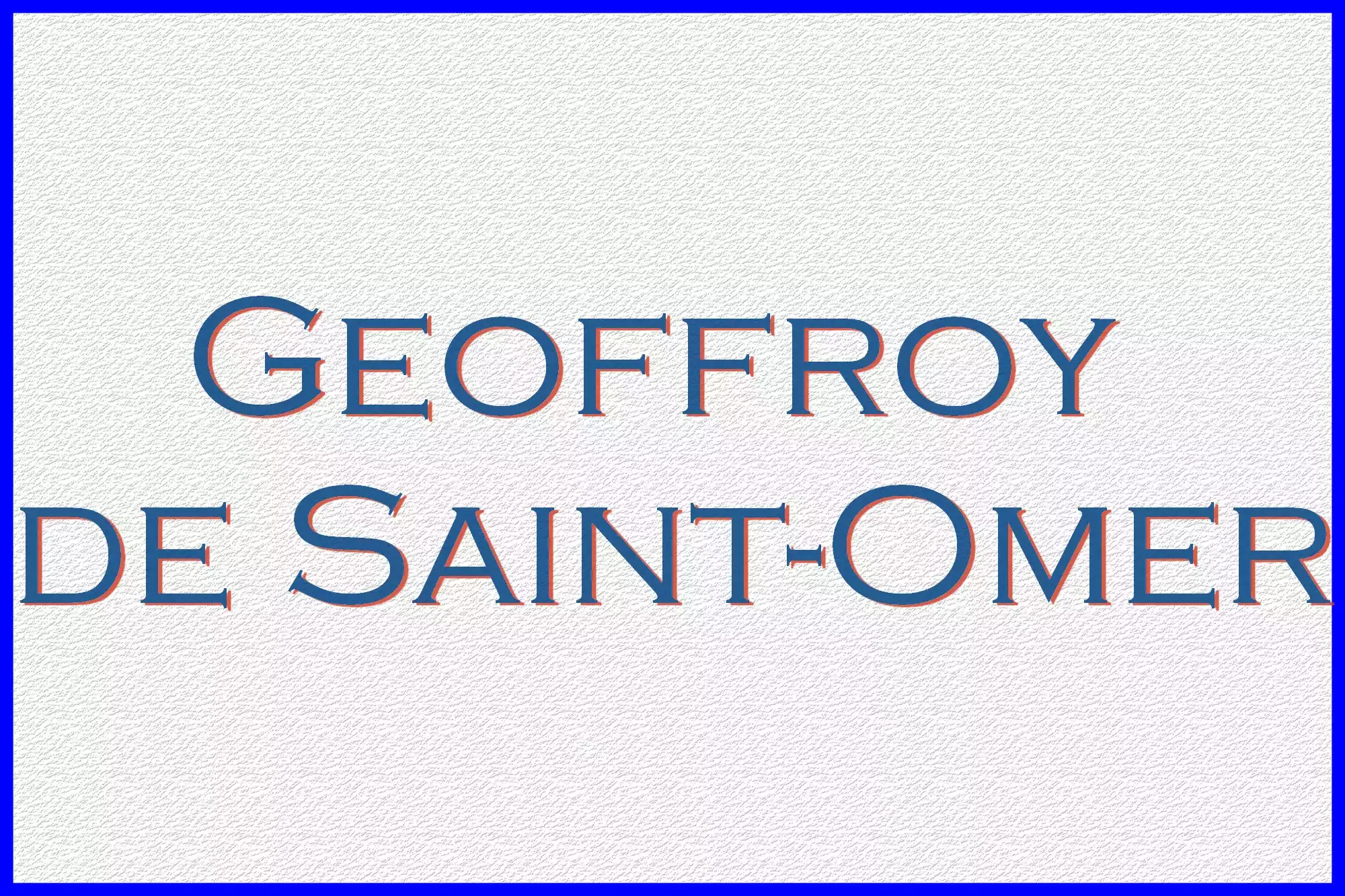 Geoffoy de Saint-Omer